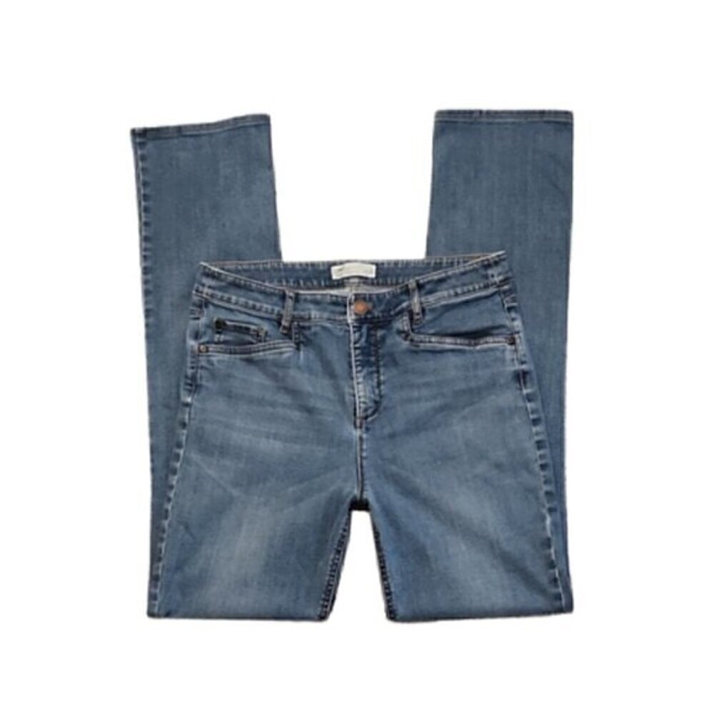 J.Jill Denim High-Rise Smooth Fit Straight Leg Jeans  Size: 10 Tall
